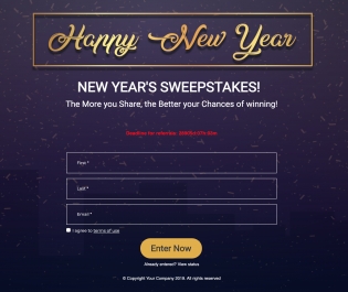 Happy New Year's Sweepstakes